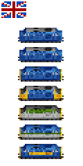 Seven livery variations, based on date built, last service, and cargo type