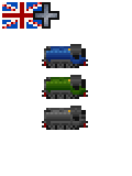 Three livery variations, based on year built and cargo type