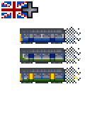 Three livery variations, based on date built and last service.