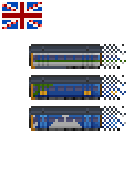 Three livery variations, based on year built and last service.